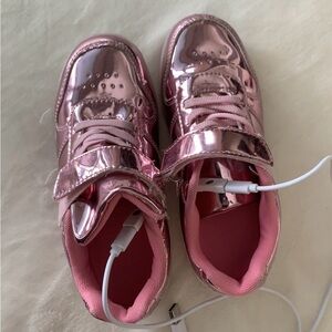 VOOVIX youth ‘LED LIGHT UP’ pink mirror Sneakers US 2.5 EU 35